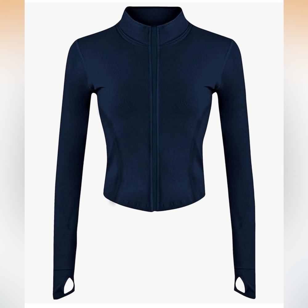 Navy Long Sleeve Women's Top